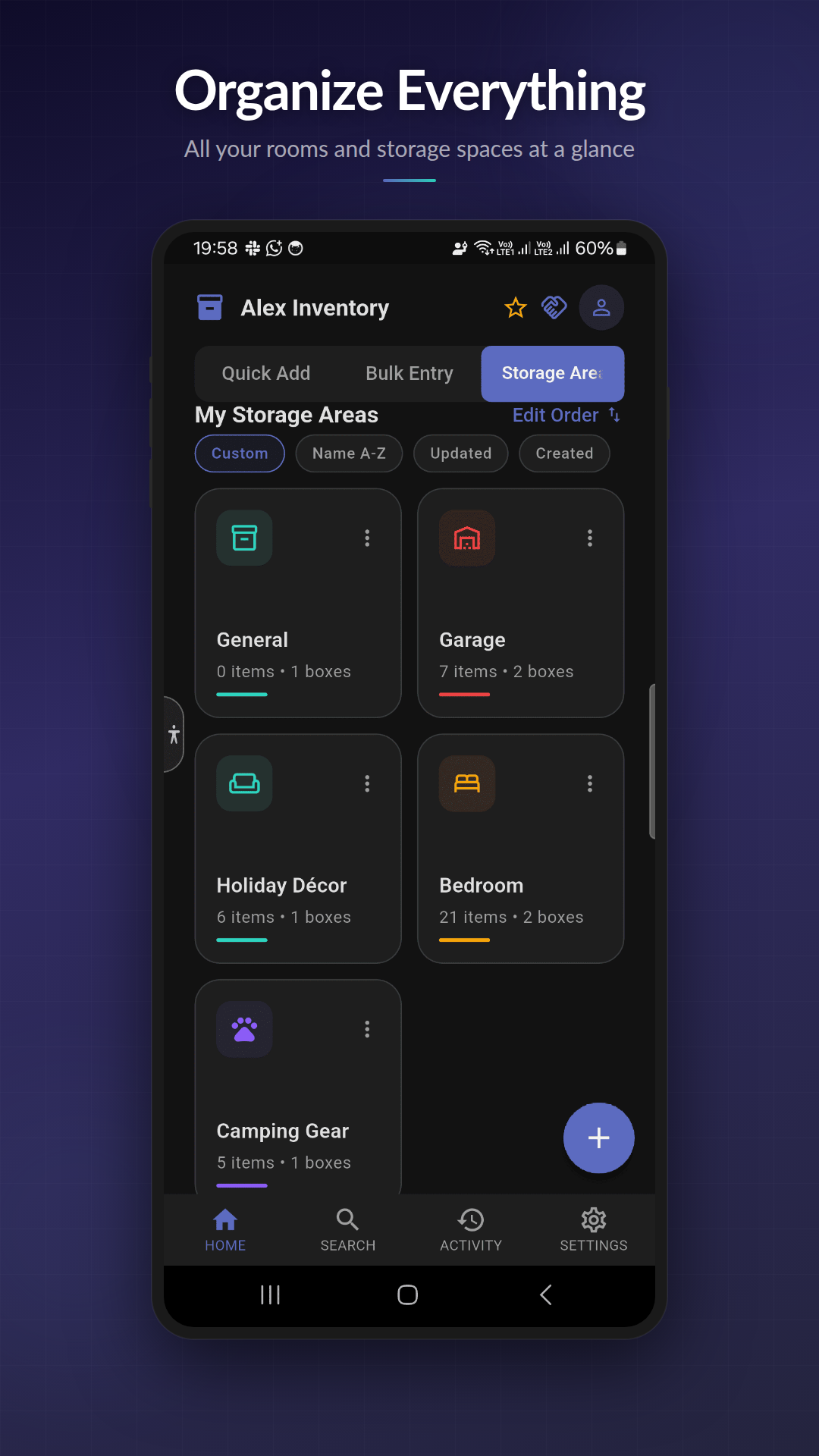 ScanStock home screen